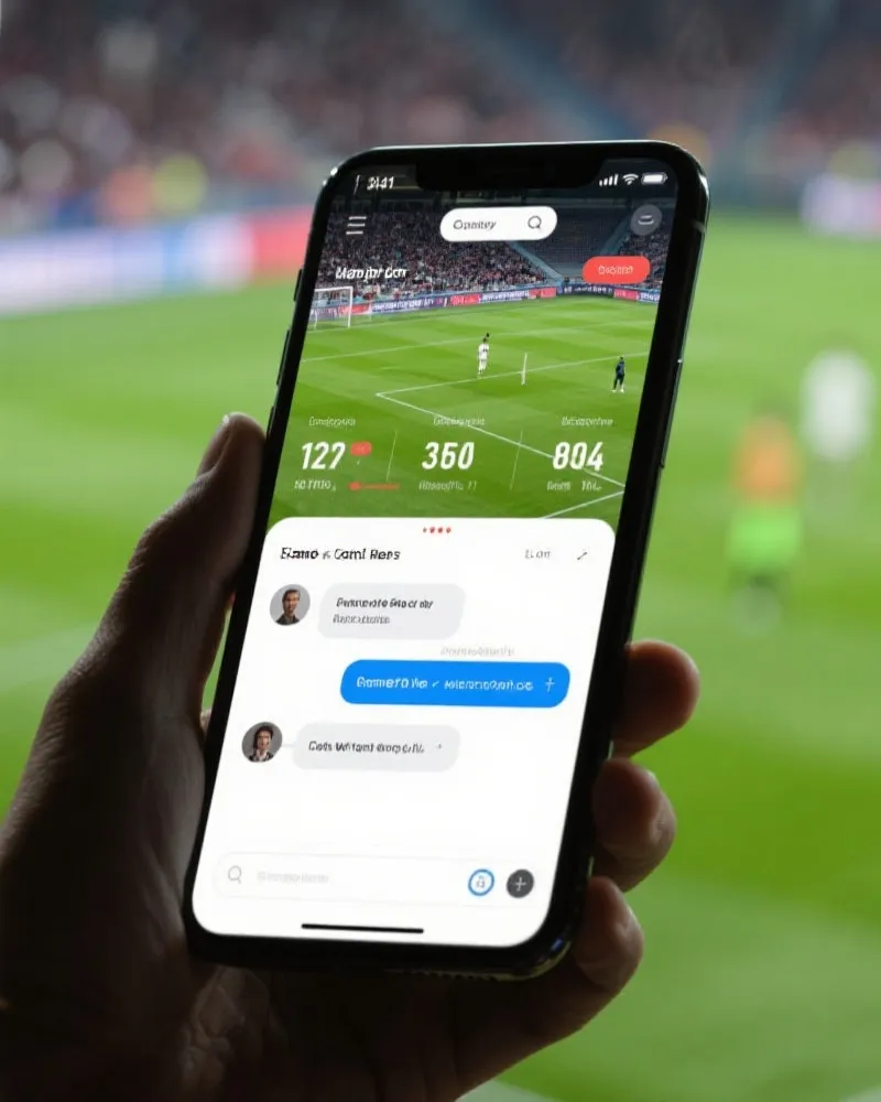 Interactive Sports App Interface